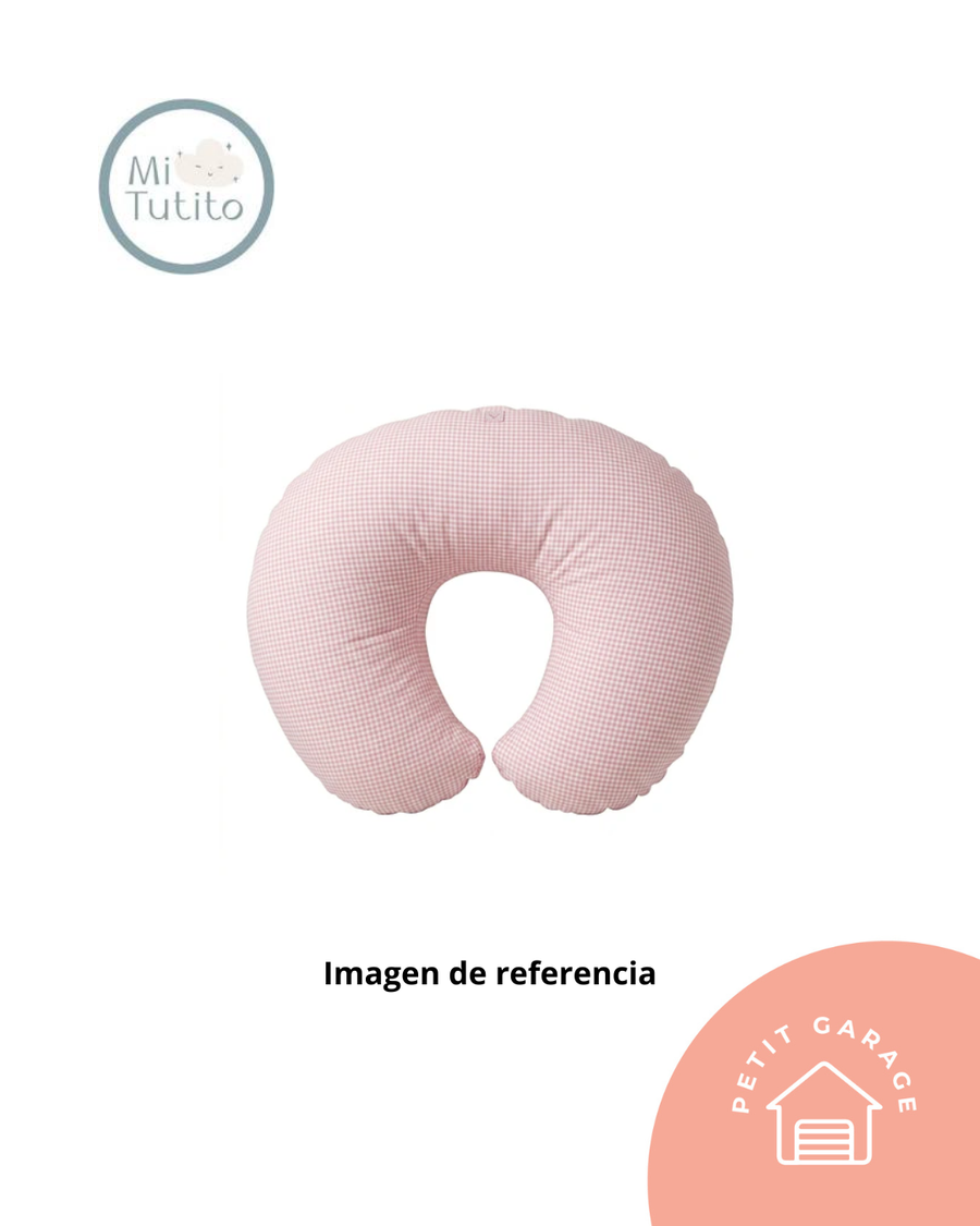 Cojín lactancia color blanco y rosado. Marca Mi Tutito (#PG5874)