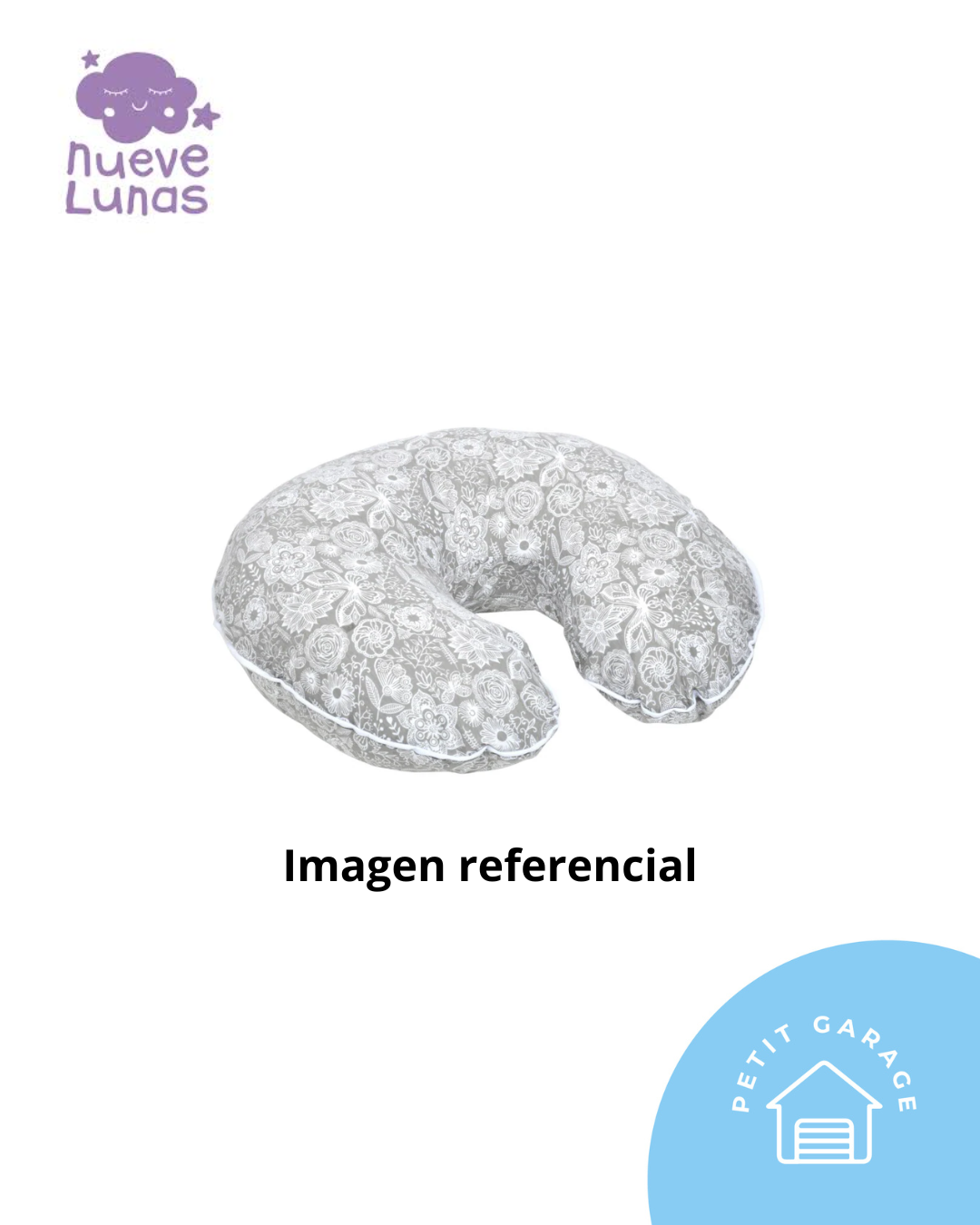 Cojín lactancia, modelo soft morado. Marca Nueve Lunas (#PG5657)