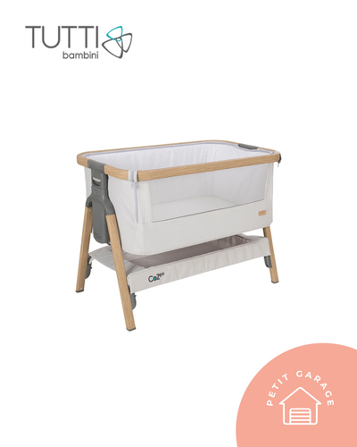 Cuna colecho Cozee gris plata. Marca Tutti Bambini (#PG5737)