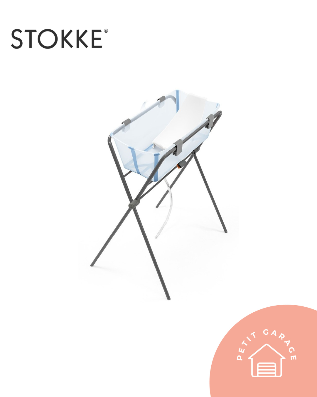 Bañera Flexi Bath con soporte RN y patas. Marca Stokke (#PG5683)