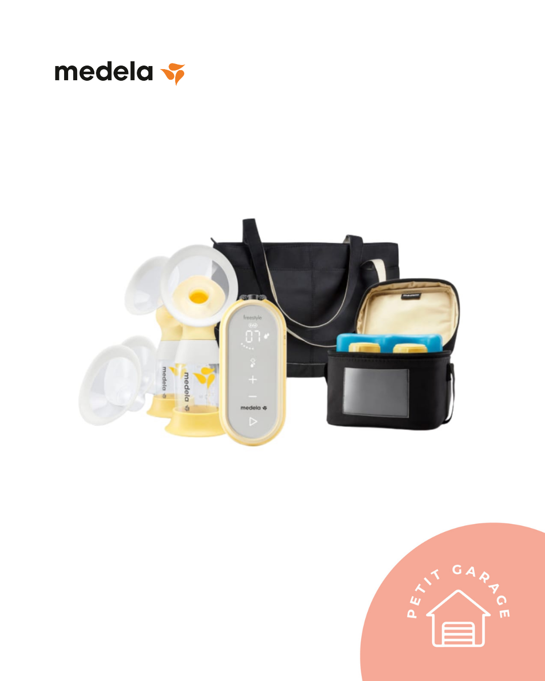 Extractor de leche modelo Freestyle Flex + Cooler + Bolso. Marca Medela (#PG5890)