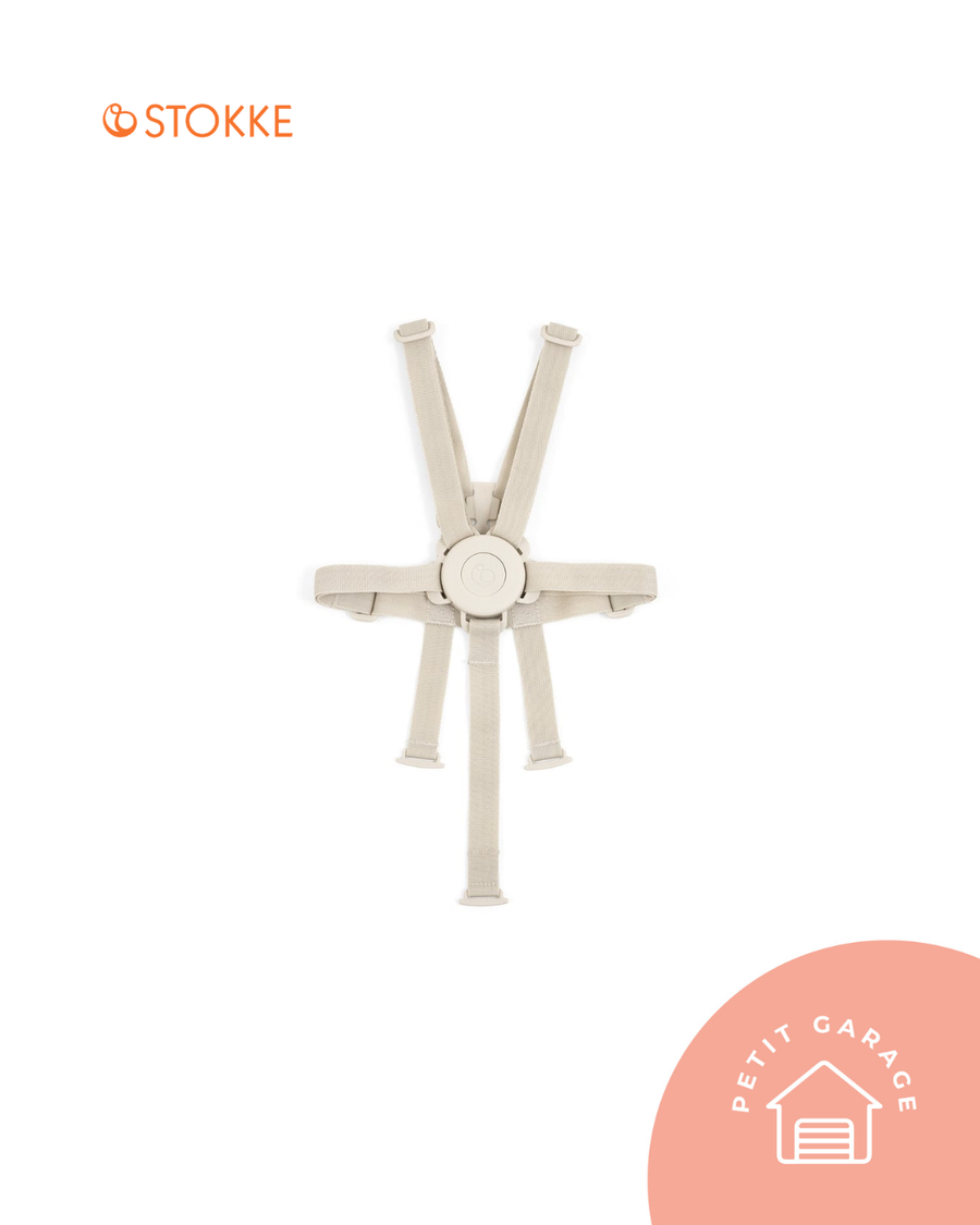 Arnés para silla Tripp Trapp color crema versión 2. Marca Stokke (#PG5838)