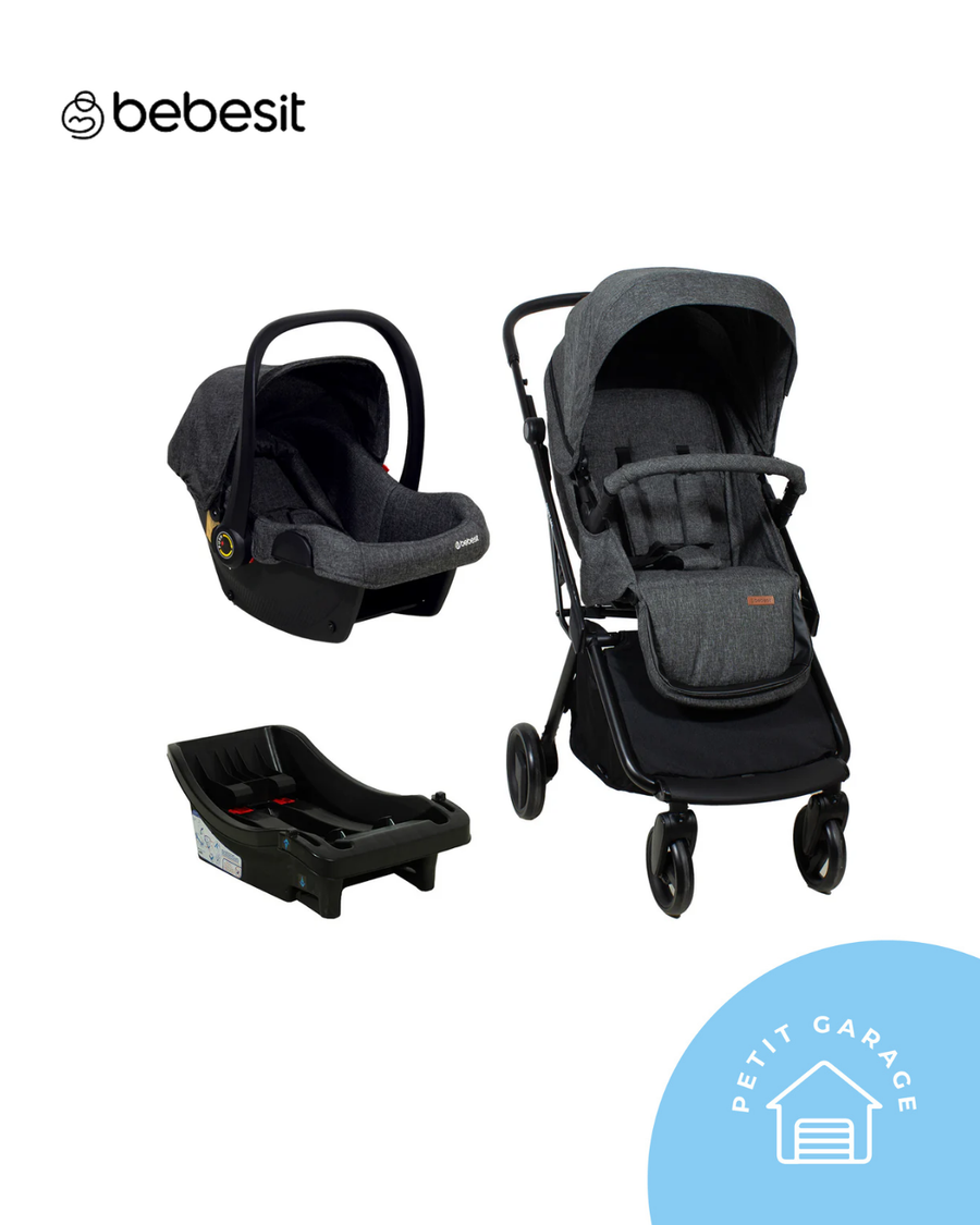 Coche travel system, modelo Swift 360 gris. Marca Bebesit. (#PG5509)