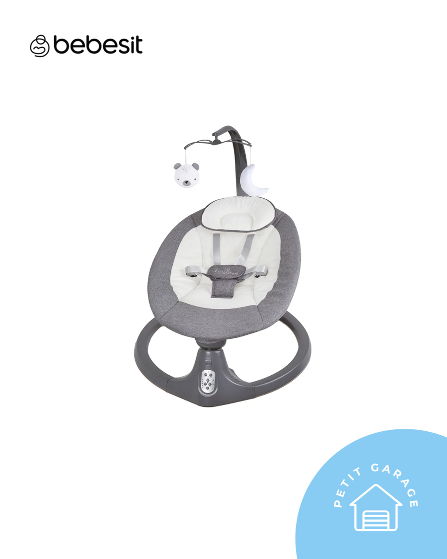 Silla nido mecedora, modelo Babyswing gris. Marca Bebesit (#PG5658)