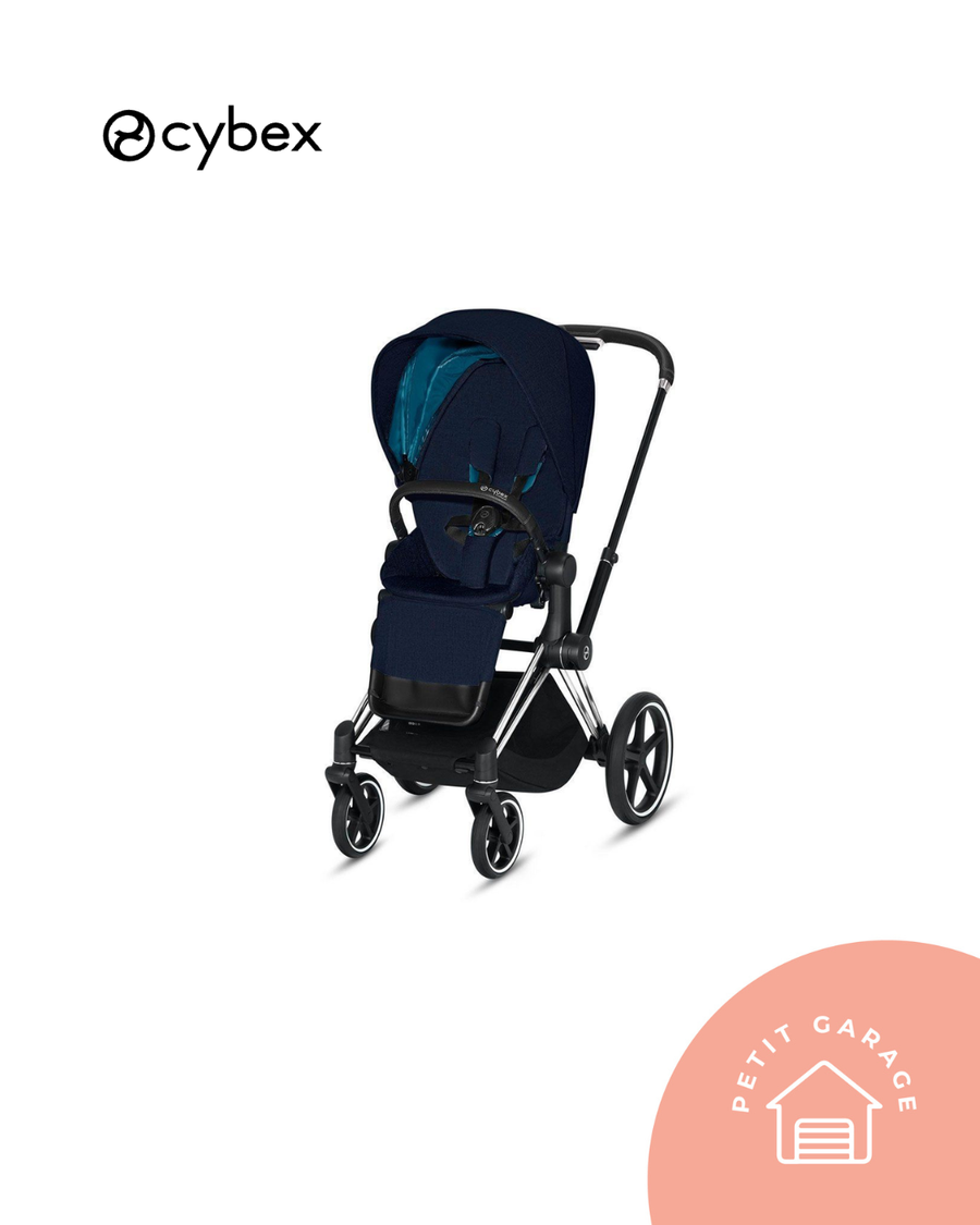 Coche de paseo modelo Priam color Mountain Blue. Marca Cybex (#PG5910)
