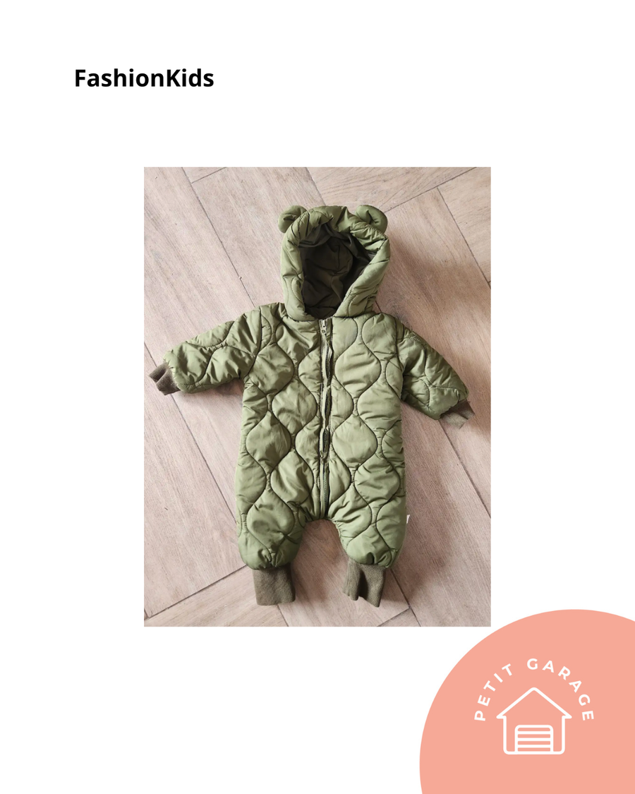 Saquito impermeable color verde oliva. Marca Fashion Kids (#PG5832)