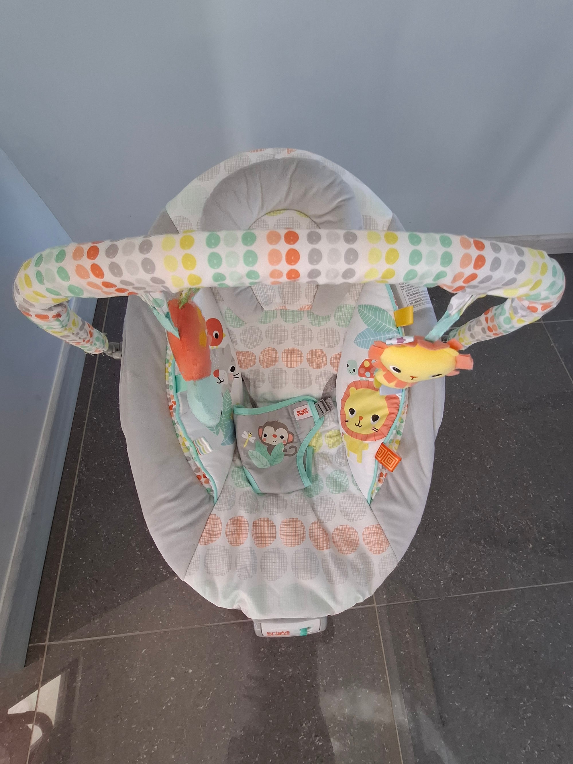 (#PG4219) Silla nido mecedora modelo Whimsical Wild. Marca Bright Starts