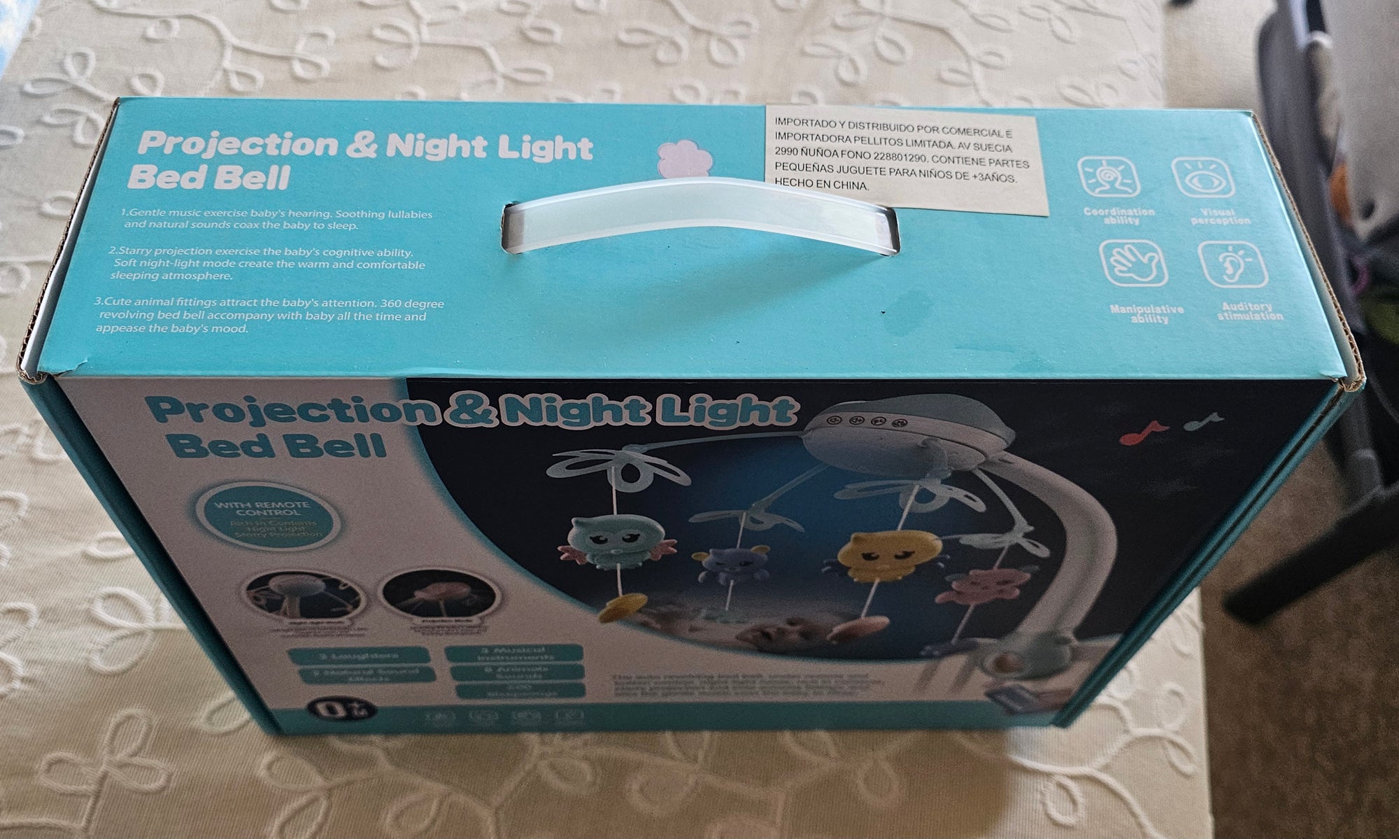 (#PG4659) Móvil con canciones y luz nocturna. Marca Kids Melody