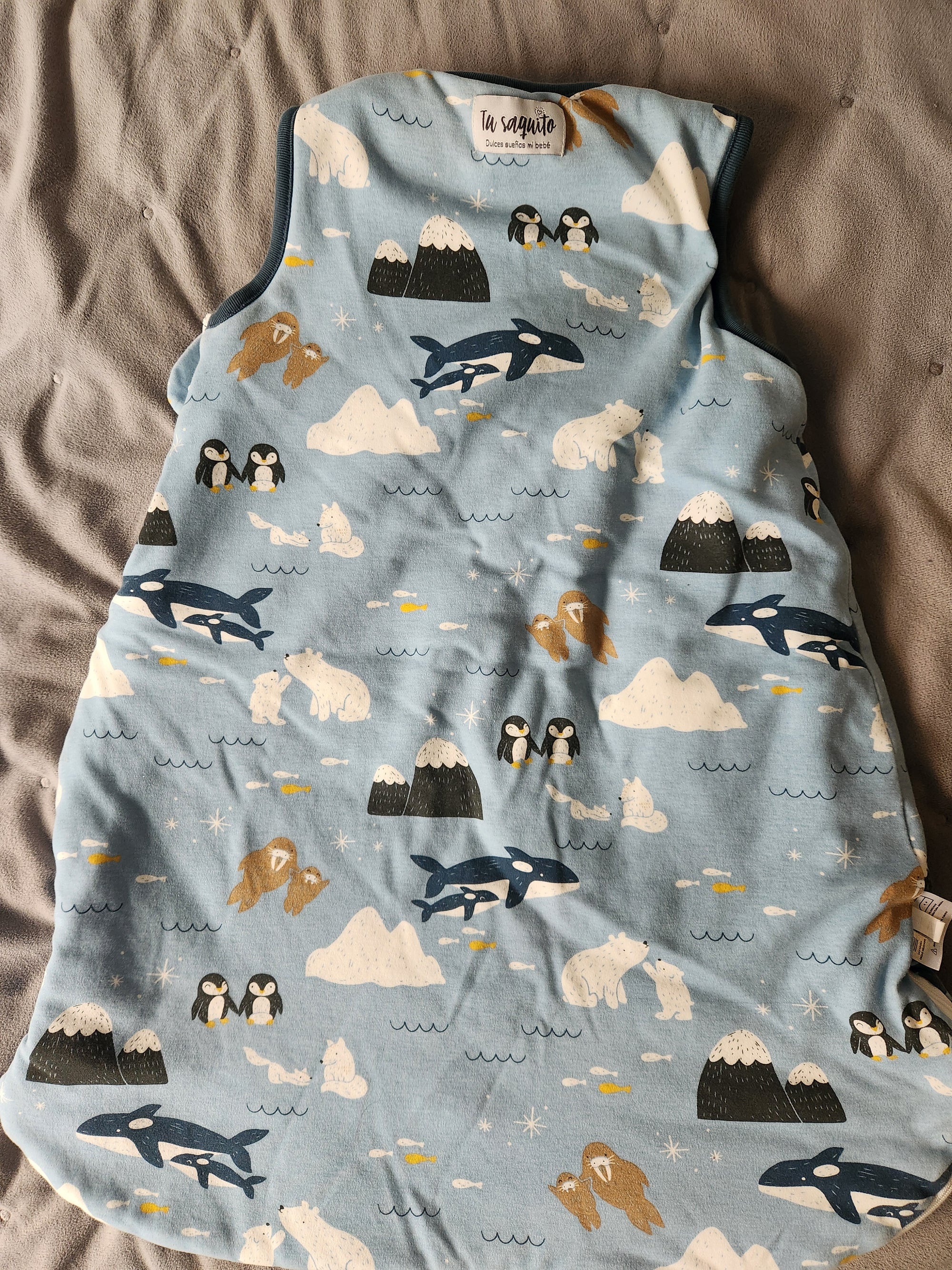 (#PG4711) Saquito de dormir modelo Gotas. Marca Tu Saquito