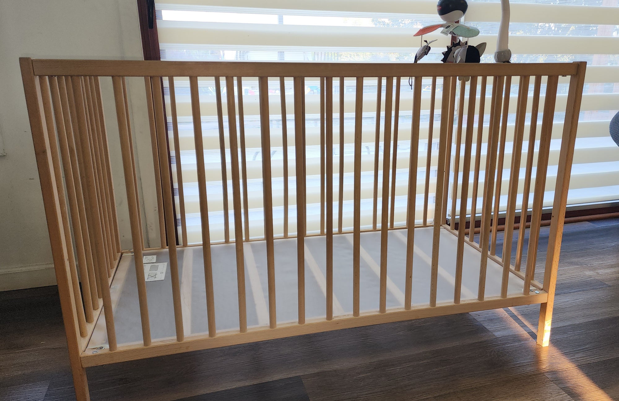 (#PG4886) Cuna de madera modelo Sniglar. Marca IKEA