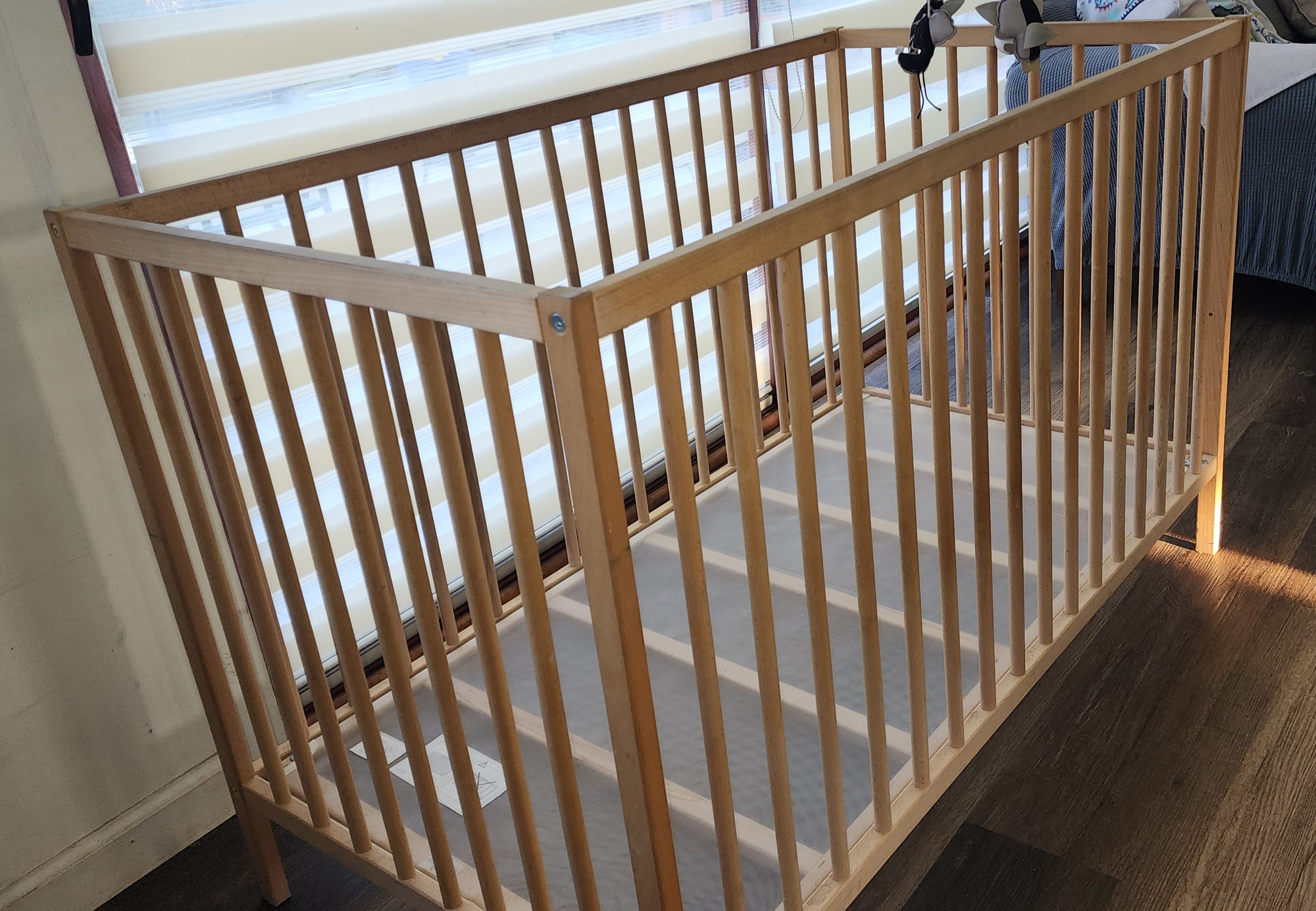 (#PG4886) Cuna de madera modelo Sniglar. Marca IKEA