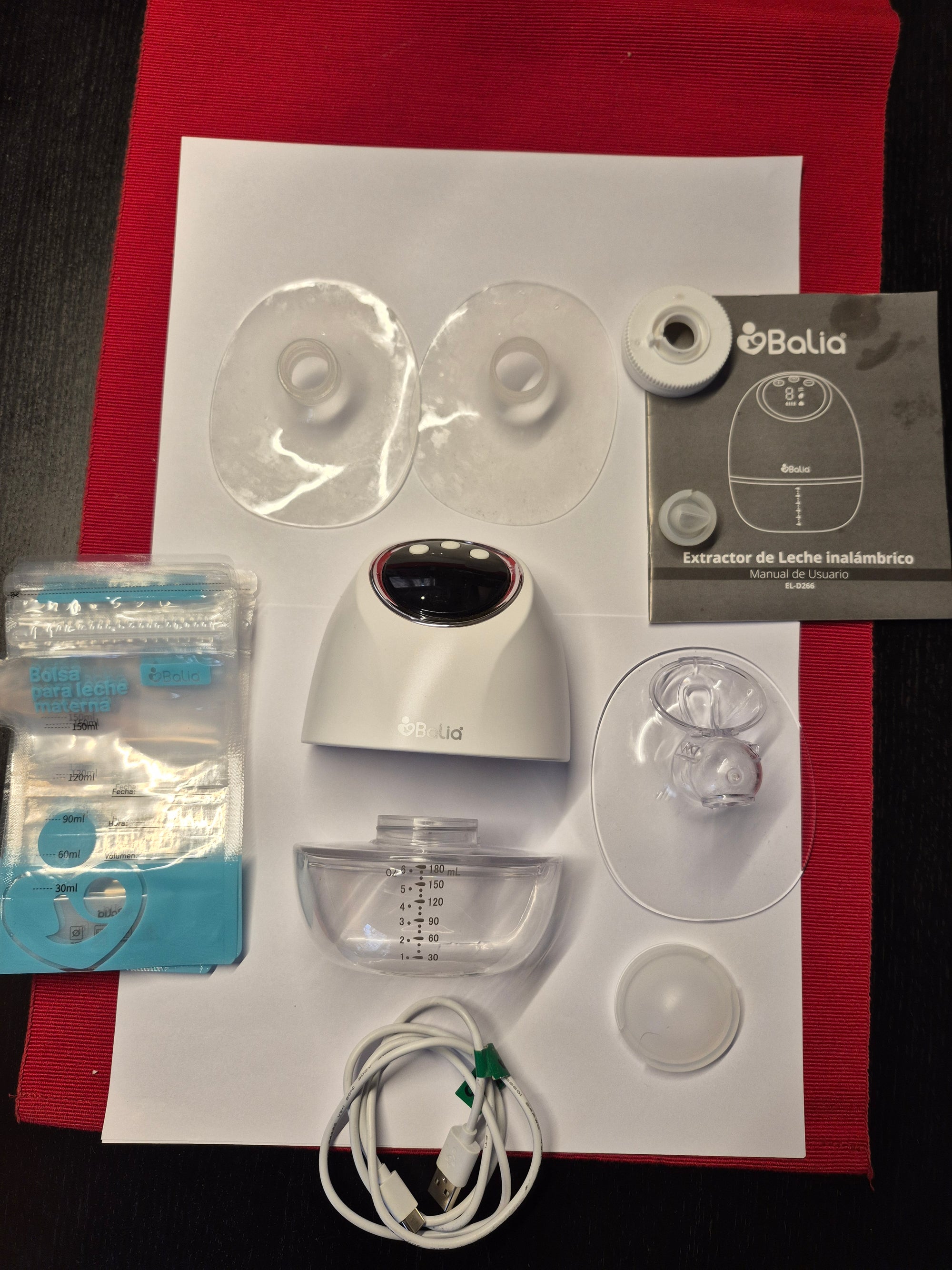 (#PG5146) Extractor de leche eléctrico simple. Marca Balia