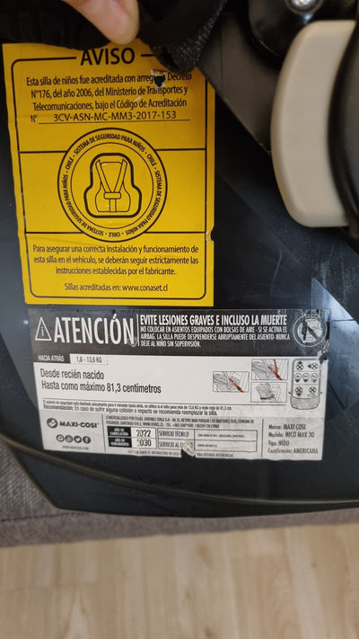 (#PG4991) Coche Travel System modelo Gia 3 Midnight. Marca Maxi Cosi