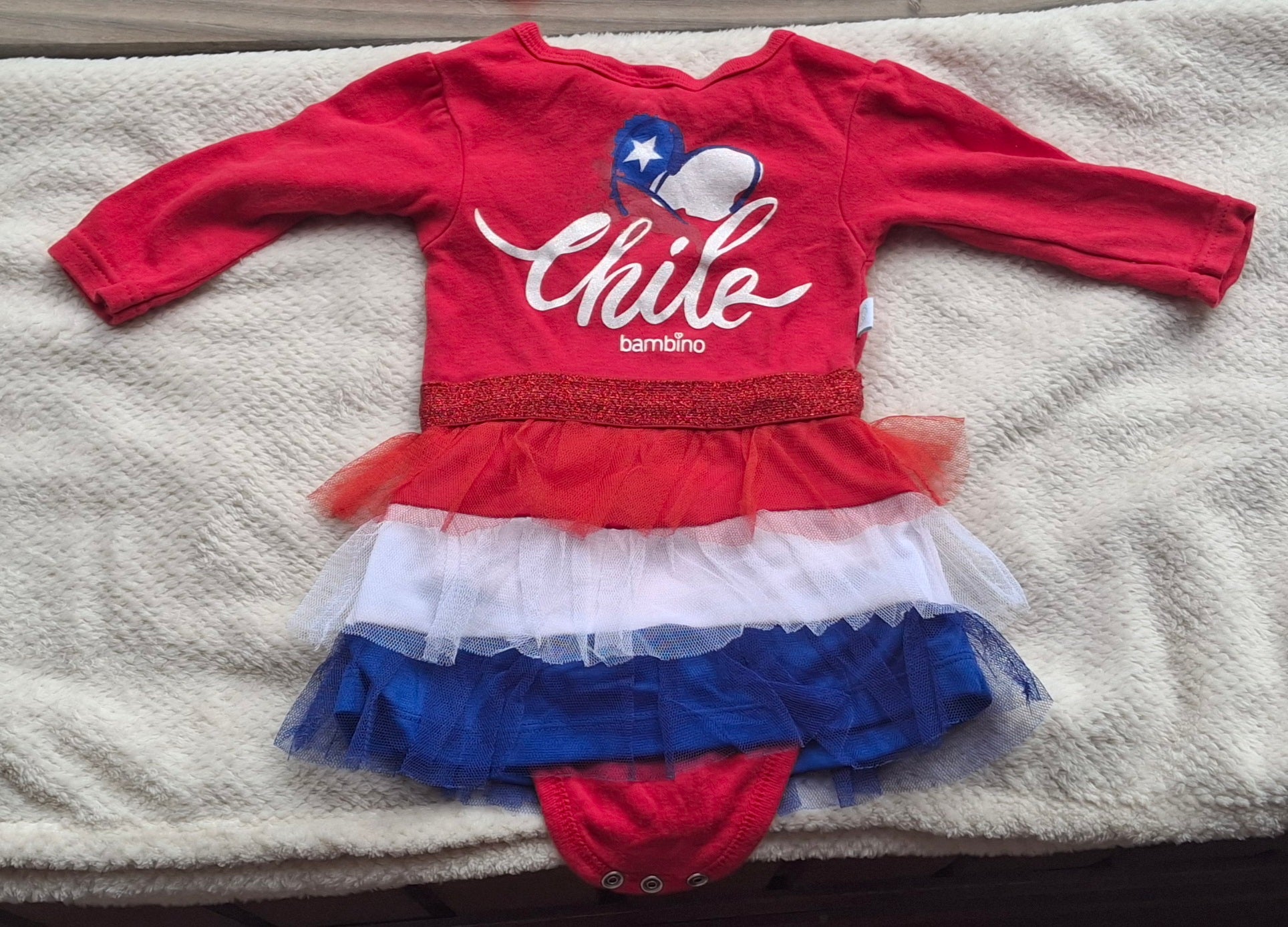 (#PG5158) 2 bodys/vestidos fiestas patrias . Marca Bambino