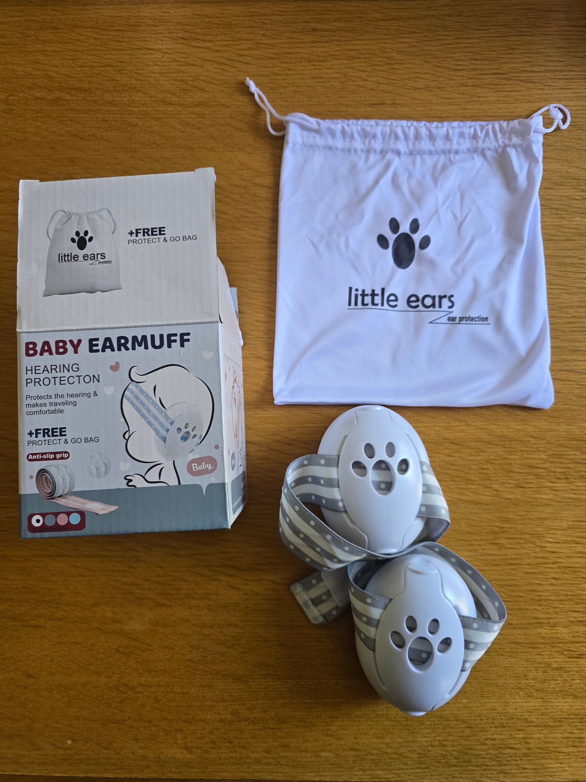 (#PG5439) Pack 4 pijamas + Audífonos protectores de ruido. Marca Bebesit