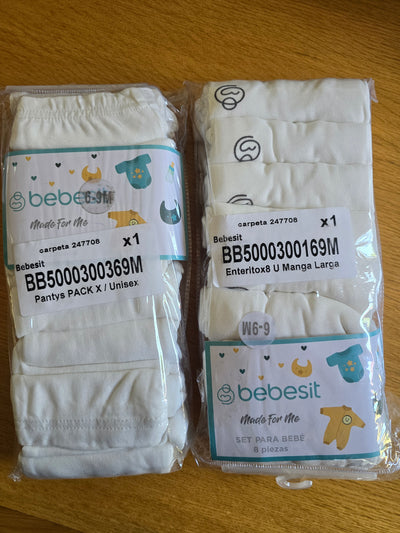 (#PG5439) Pack 4 pijamas + Audífonos protectores de ruido. Marca Bebesit