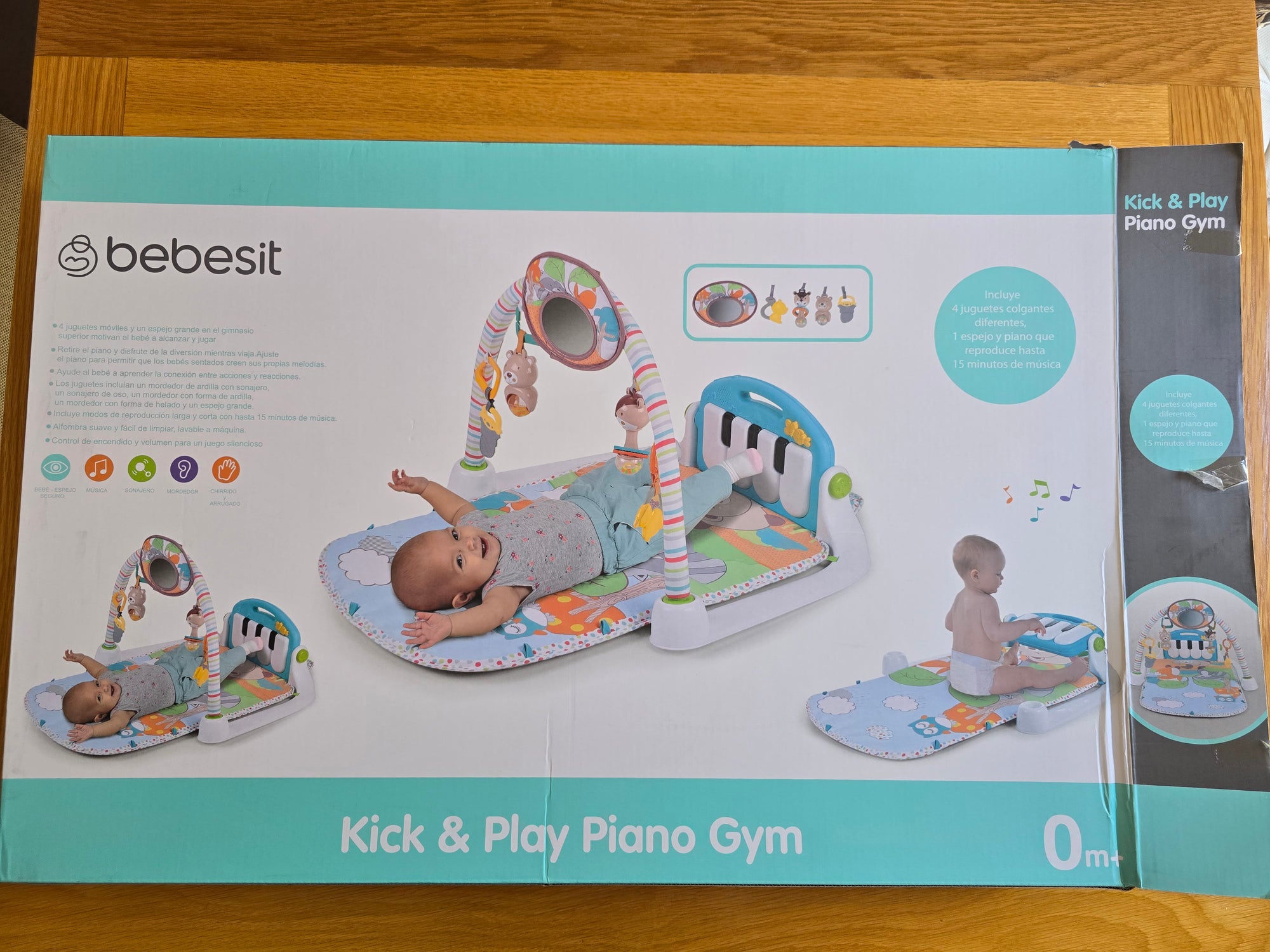 (#PG5444) Gimnasio modelo Kick and Play Piano Gym. Marca Bebesit