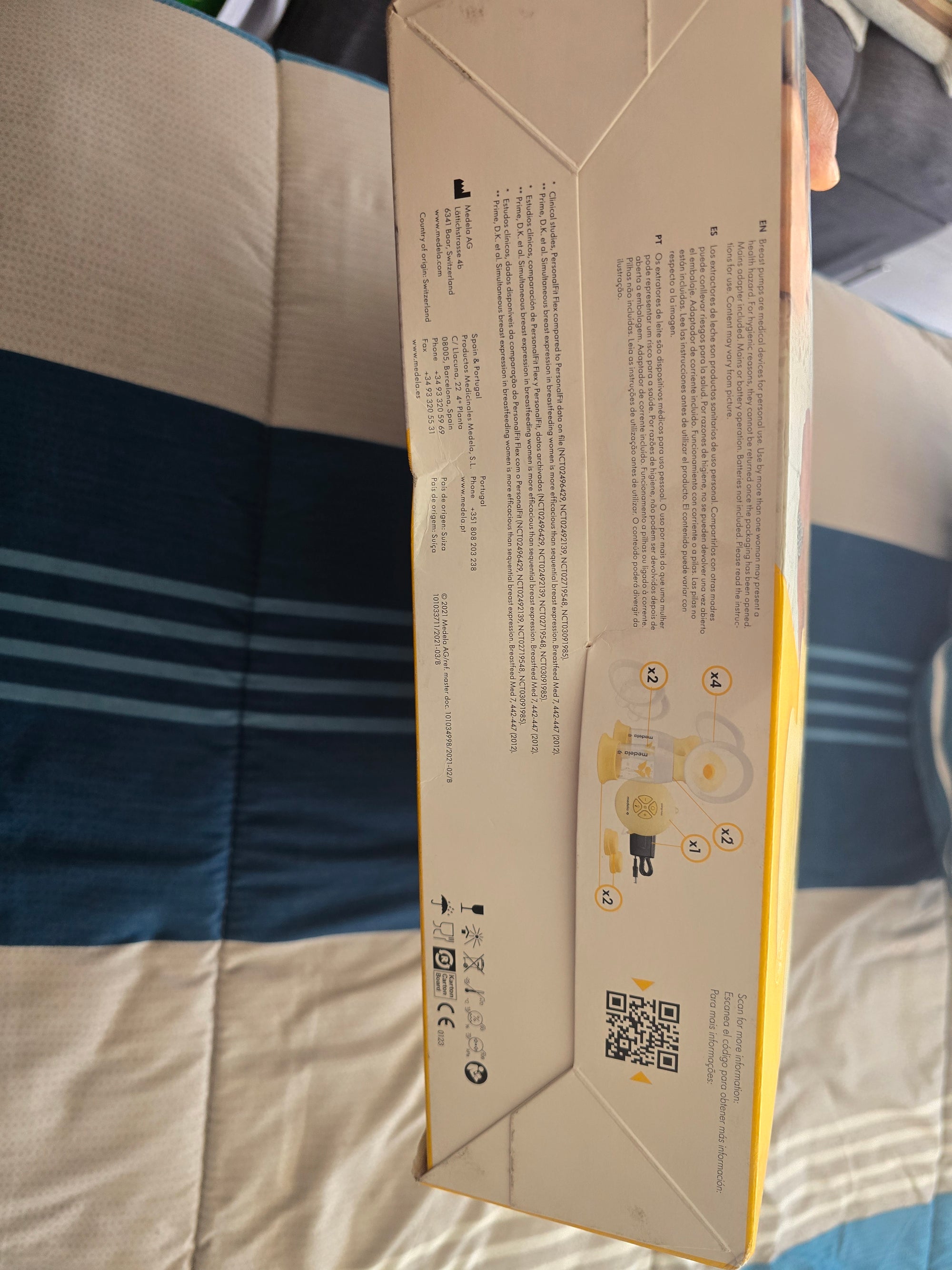 (#PG5454) Extractor de leche doble eléctrico modelo Swing Maxi Flex. Marca