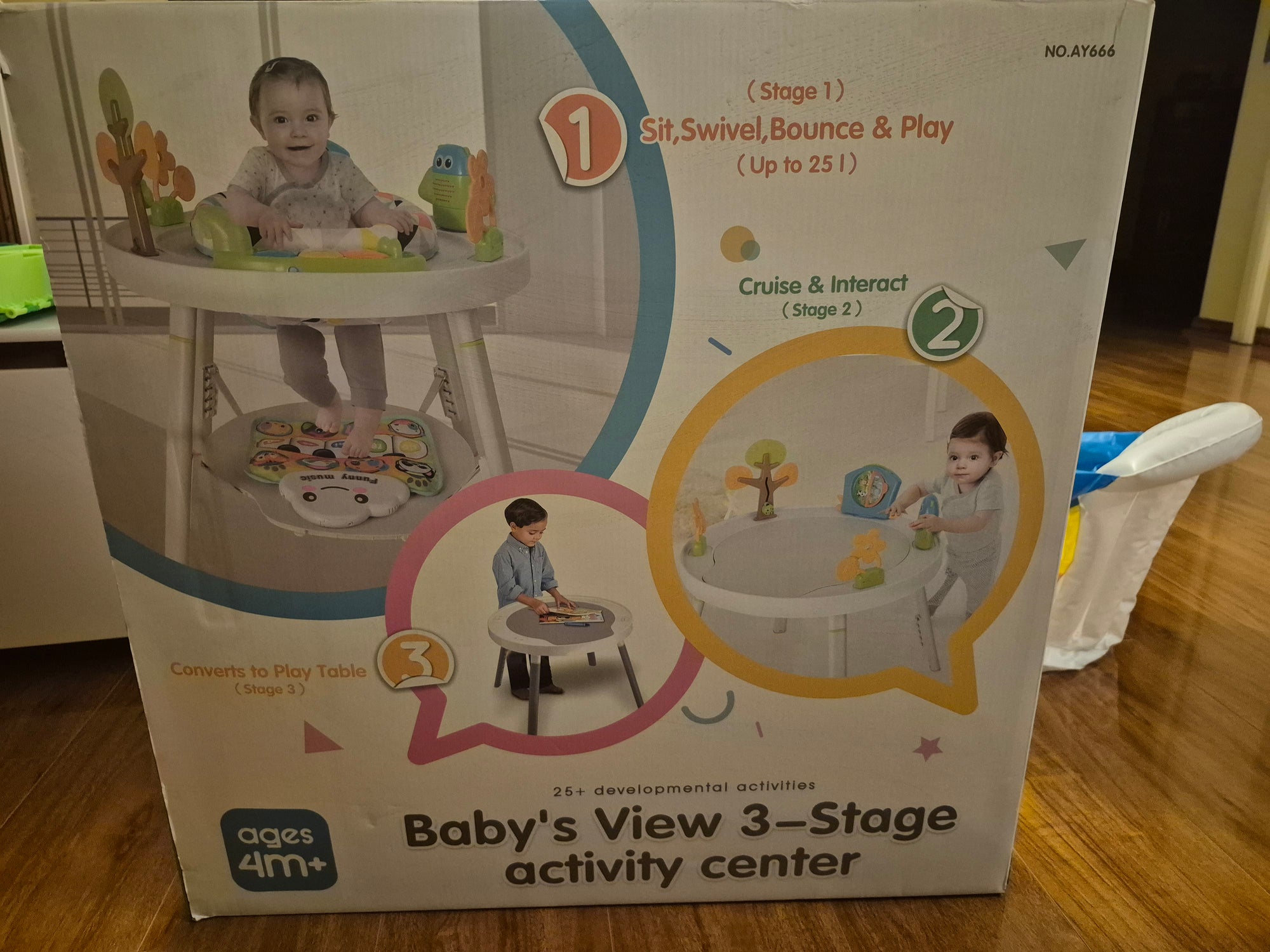 Centro de actividades modelo Hop 3 en 1. Marca Kidscool (#PG5946)