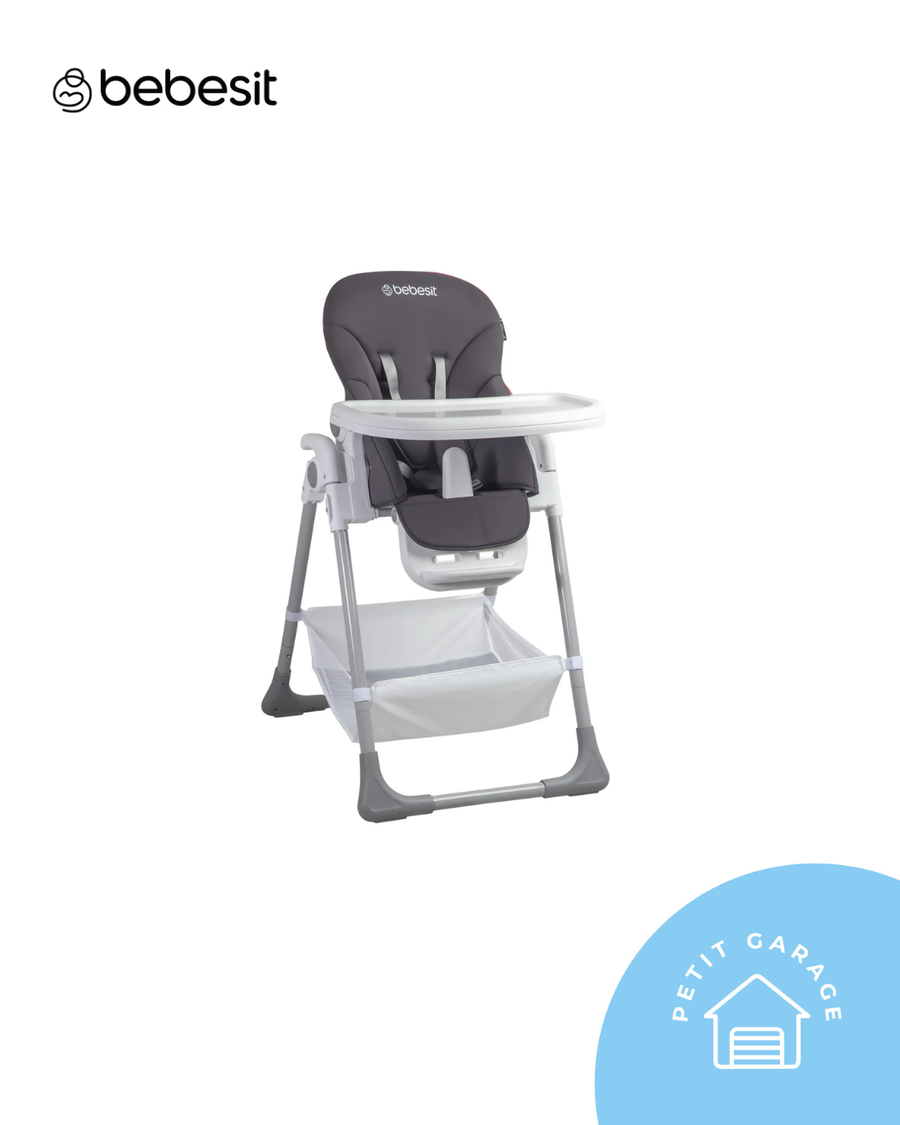 Silla de comer, modelo Snack LX gris. Marca Bebesit (#PG5649)