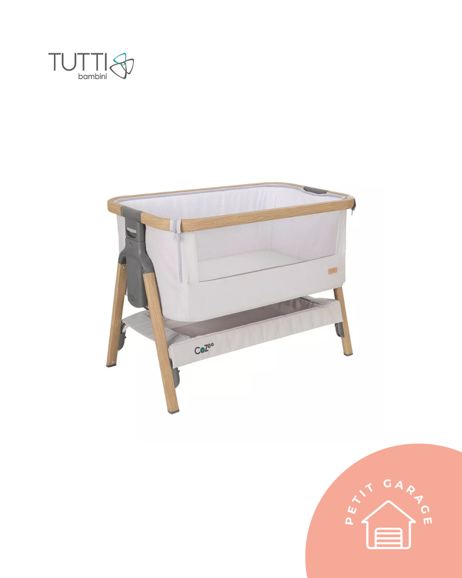 Cuna colecho modelo Cozee color beige. Marca Tutti Bambini (#PG5872)