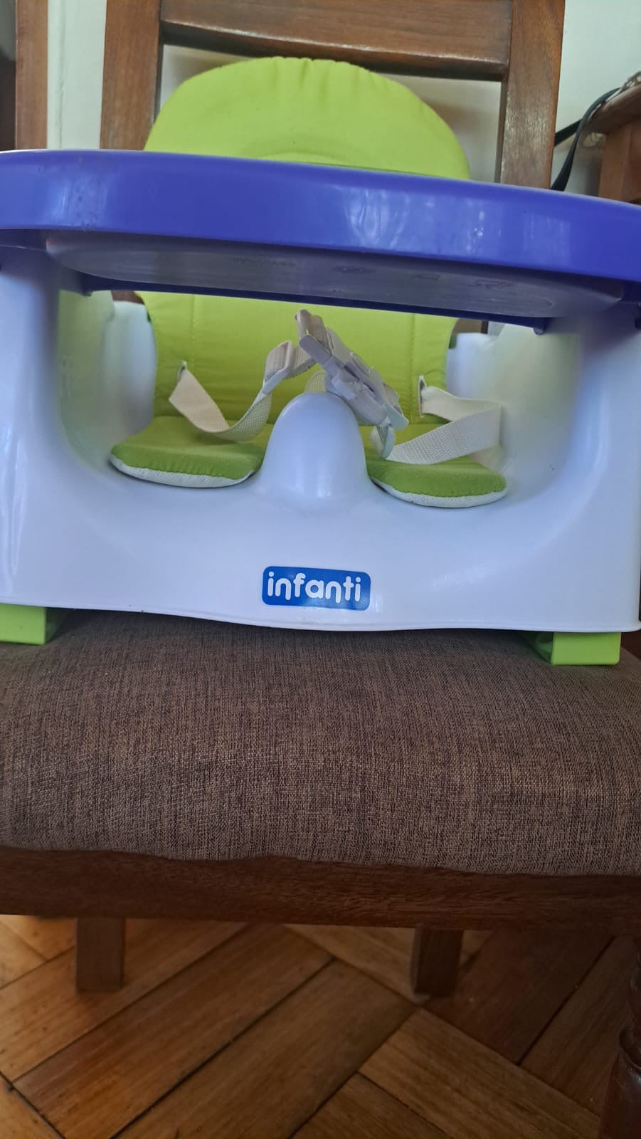 (#PG4467) Silla de comer portátil modelo Food up Green. Marca Infanti