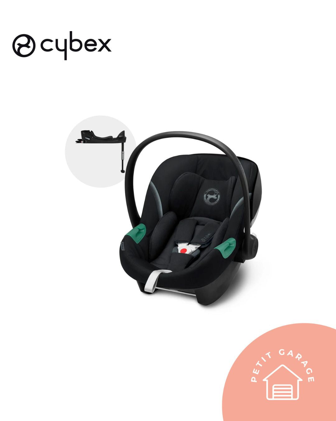 Silla de auto Nido Aton S2 + Base One i-Size, modelo negro. Marca Cybex (#PG5725)