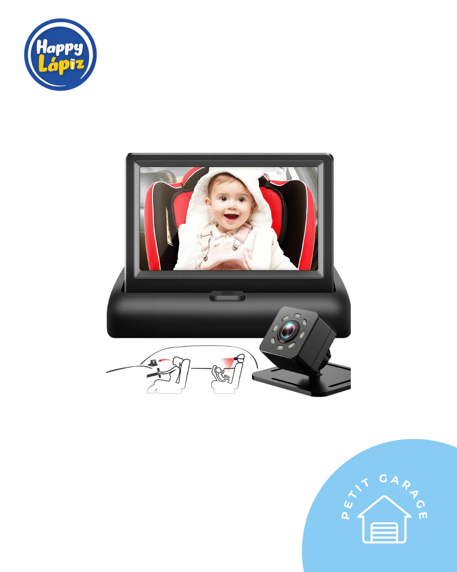 Monitor de auto, color negro. Marca Happy Lápiz (#PG5587)
