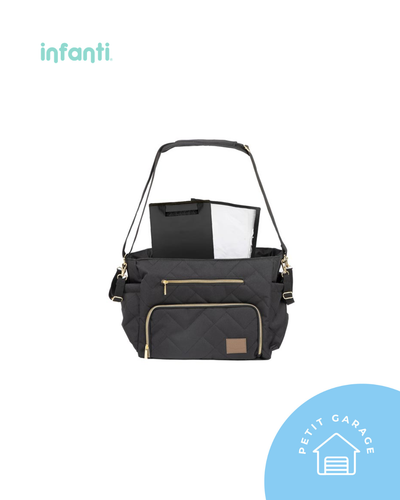 Bolso maternal modelo Motto Gold. Marca Infanti (#PG5843)