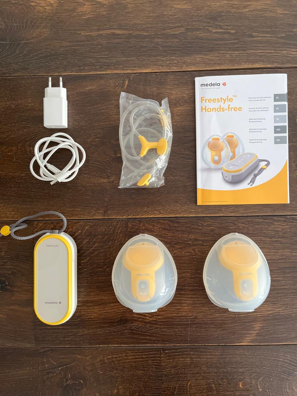 (#PG4381) Extractor de leche doble eléctrico modelo Freestyle Hands Free. Marca Medela