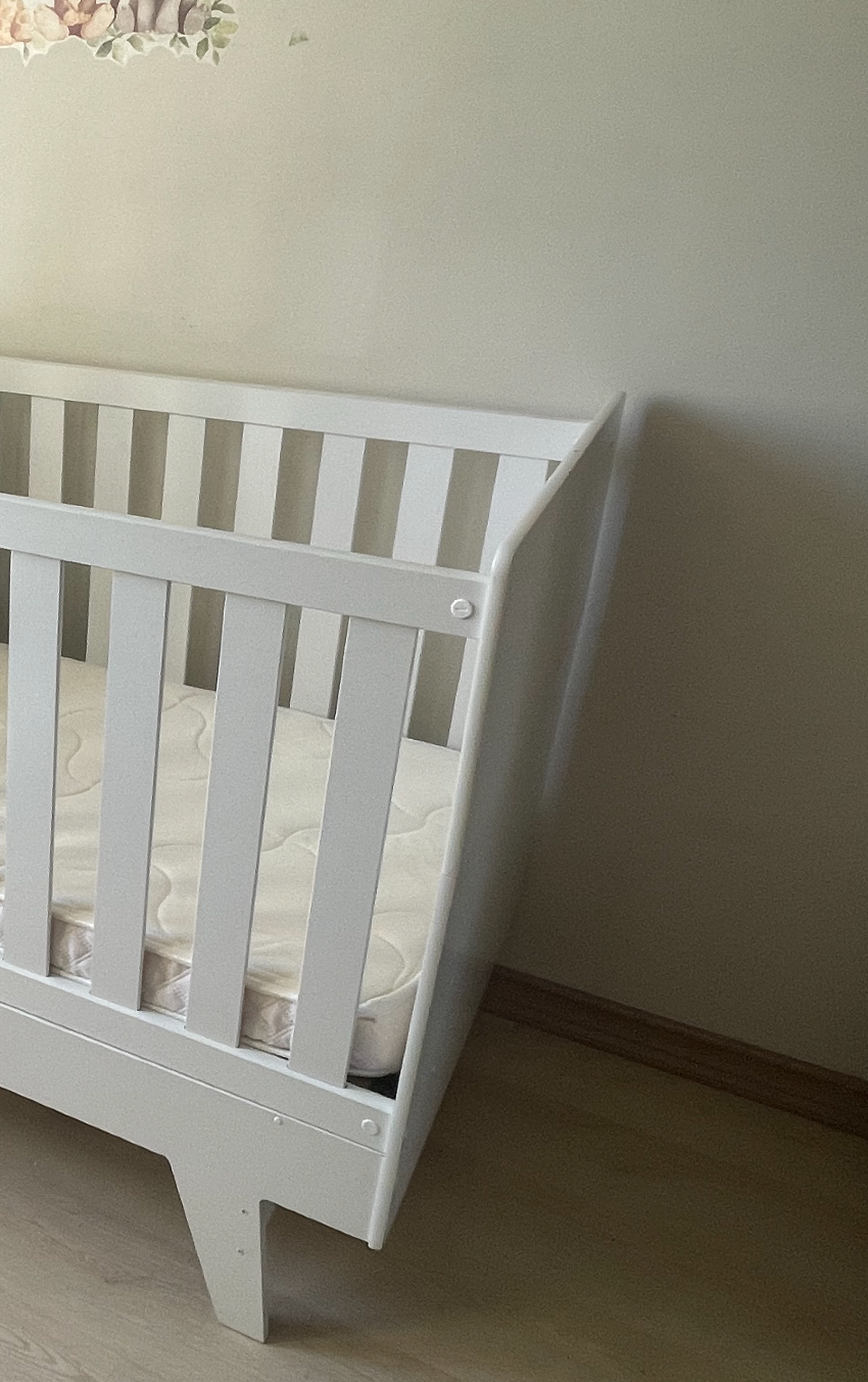 Cuna madera, modelo Noah Blanca. Marca Kidscool (#PG5636)