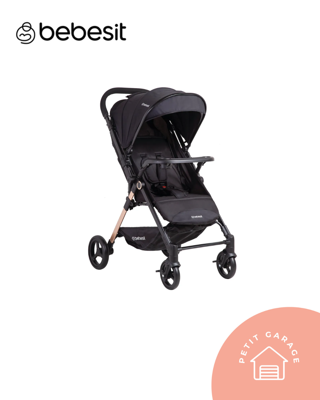 Coche reversible negro. Marca Bebesit (#PG5772)