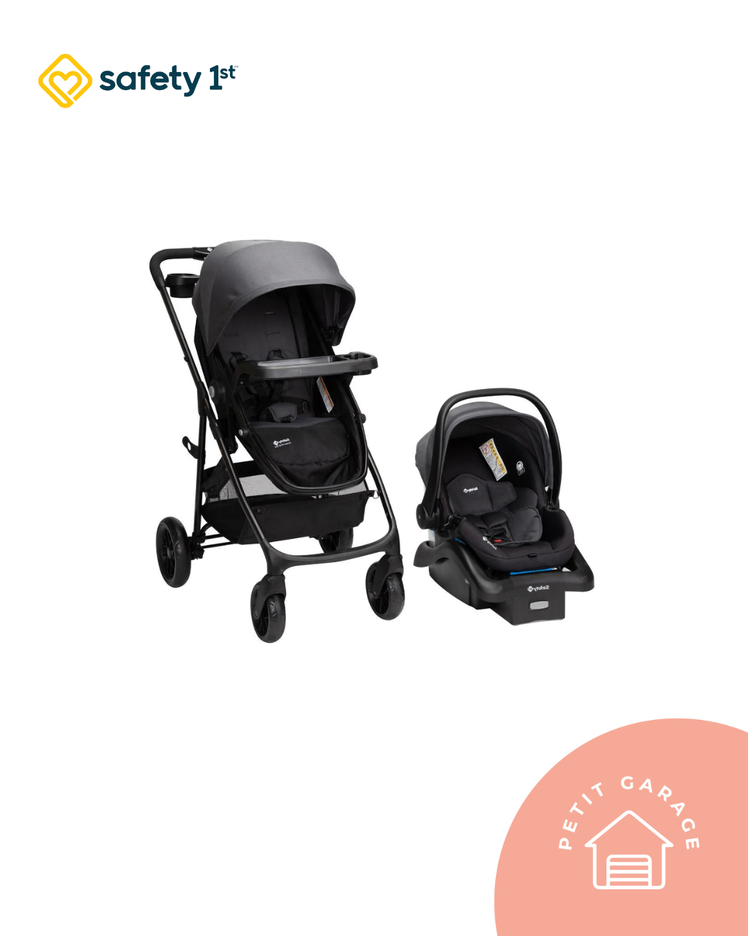 Coche travel system Grow and Go, color negro (#PG5546)