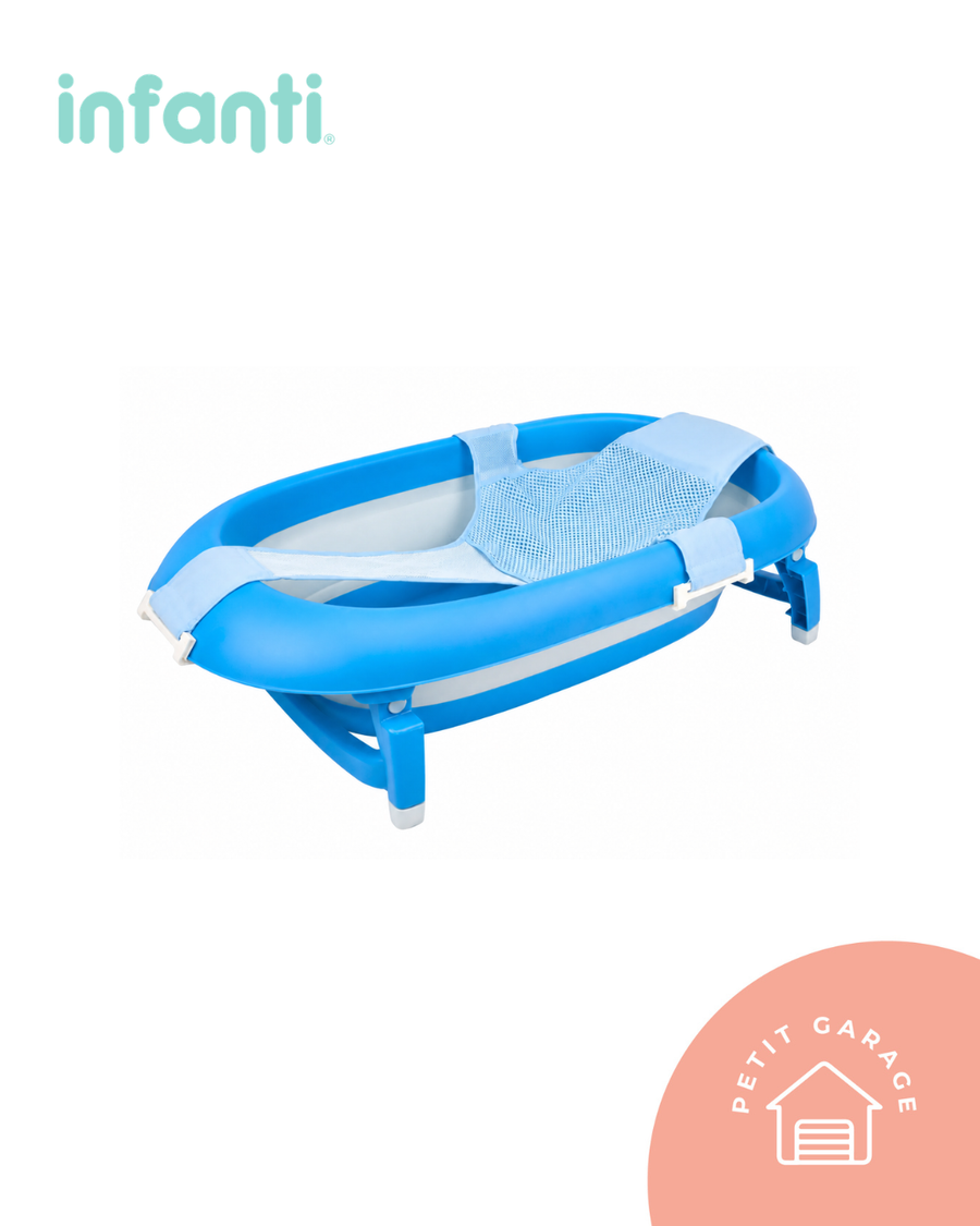 Bañera plegable con hamaca azul. Marca Infanti (#PG5661)