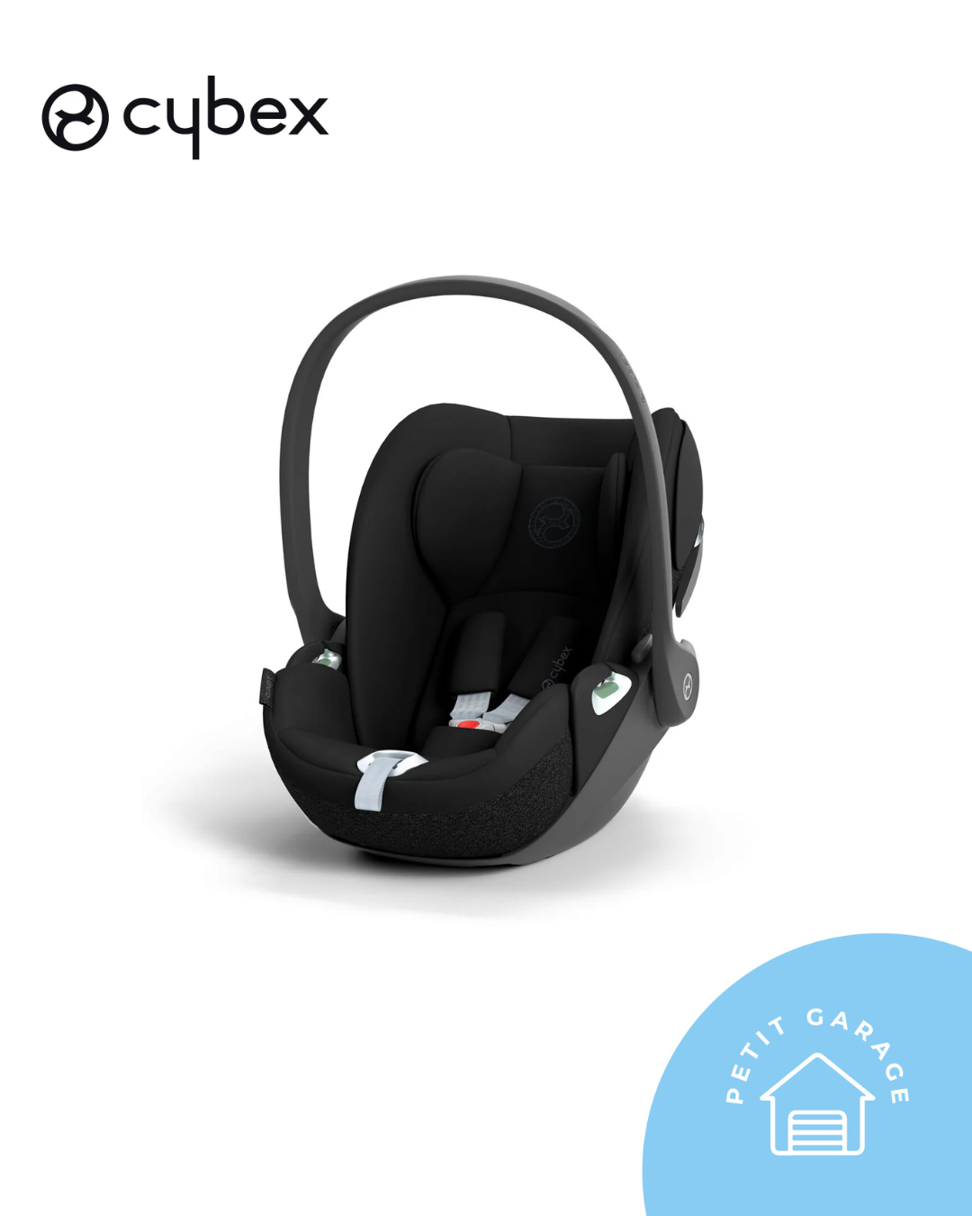 Silla de auto nido Cloud T i-Size, modelo de tela negro. Marca Cybex (#PG5676)