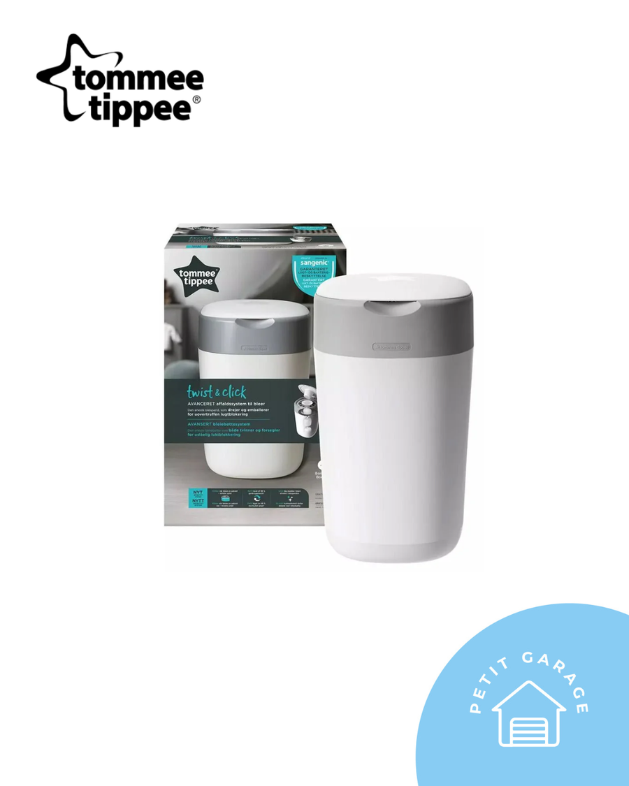 Basurero de pañales, color blanco. Marca Tommee Tippee (#PG5589)