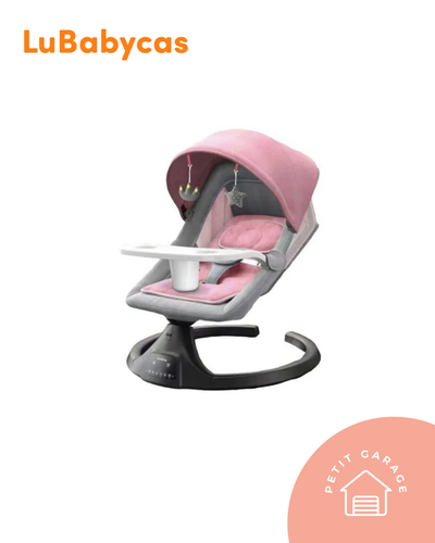 Mecedora eléctrica reclinable Bluetooth rosada. Marca Lubabycas (#PG5767)