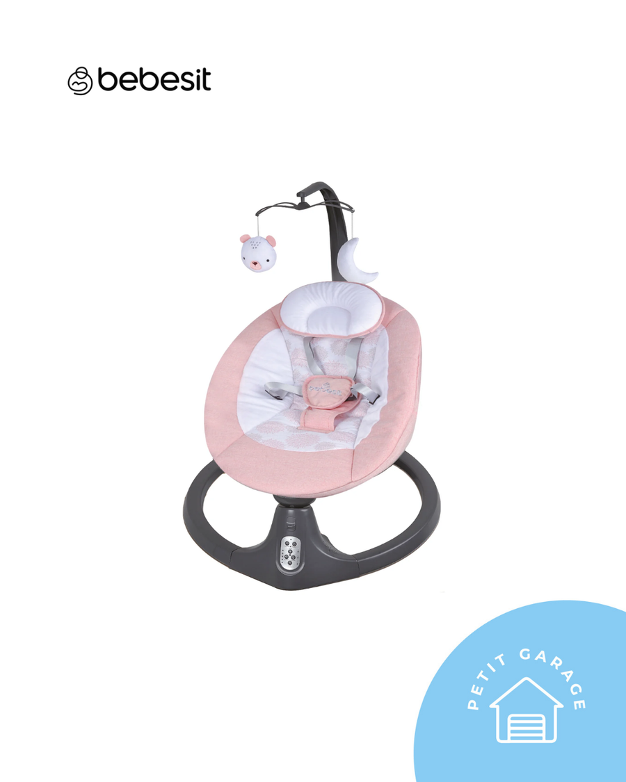 Mecedora modelo Baby Swing color rosado. Marca Bebesit (#PG5895)