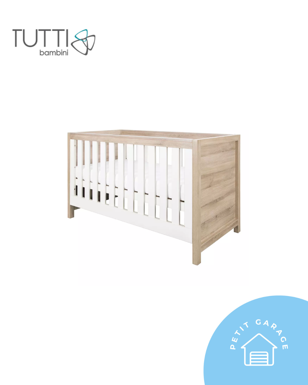 Cuna madera, modelo Modena evolutiva. Marca Tutti Bambini (#PG5633)