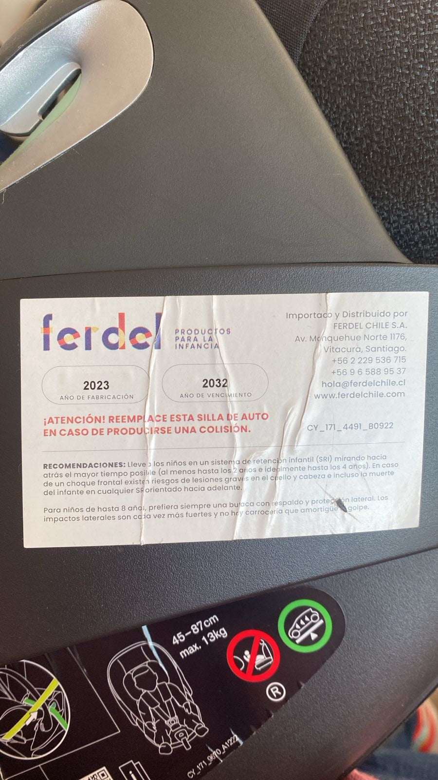 (#PG4905) Silla de auto modelo Cloud T + Base T i-Size. Marca Cybex