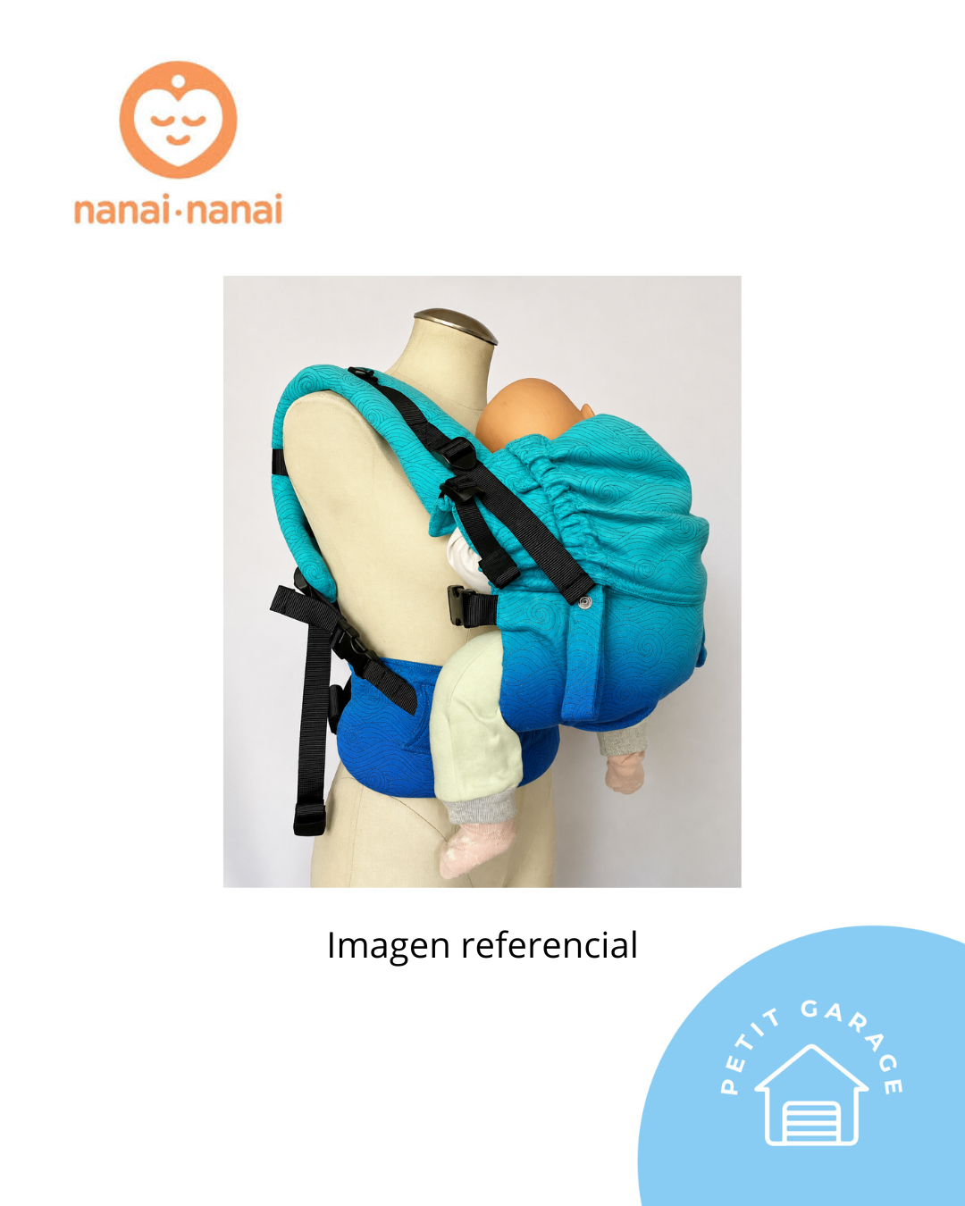 Mochila ergonómica evolutiva talla baby. Marca Nanai Nanai (#PG5760)