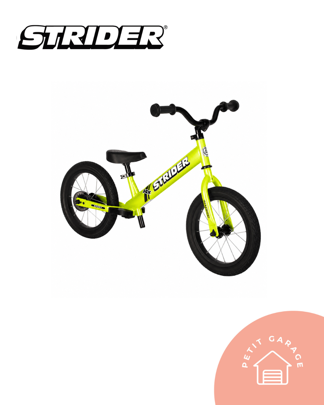 Bicicleta Aro 14 amarilla. Marca Strider (#PG5719)
