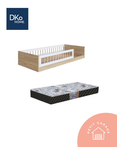 Cama Montessori, modelo Affetto, 1 plaza con colchón. Marca DKo Home (#PG5540)