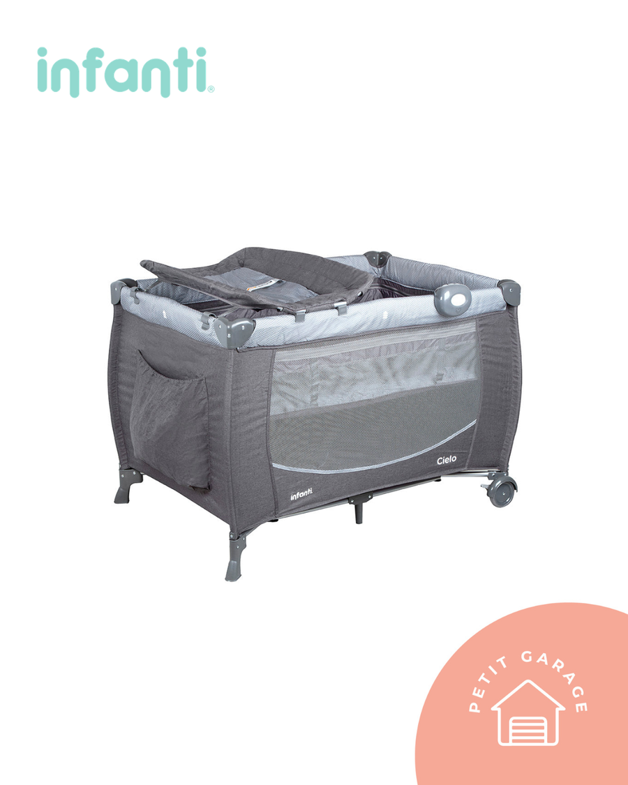 Cuna Pack and Play, modelo Cielo gris. Marca Infanti (#PG5679)