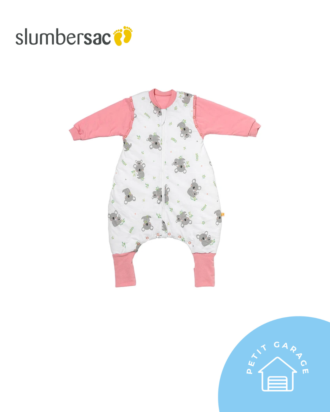 Saco de dormir Koala rosado 6-12 meses TOG 3.5. Marca Slumbersac