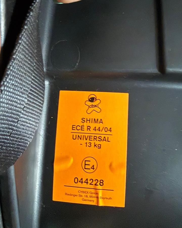 Silla de auto modelo Shima + Base. Marca CBX by Cybex (#PG5953)