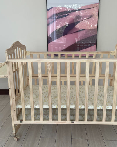 Cuna colecho de madera natural, convertible. Marca Homer Outdoor (#PG5963)
