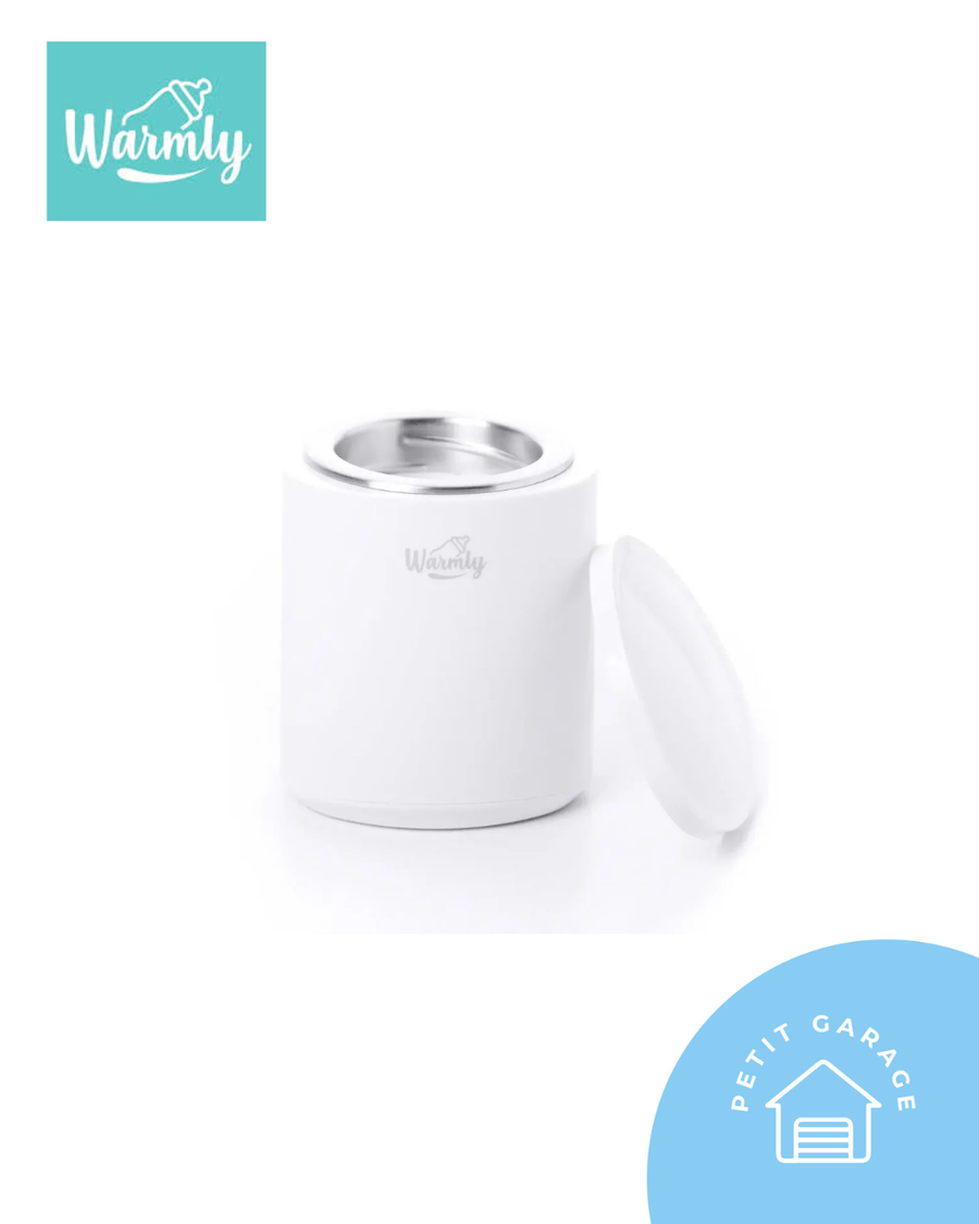 Calentador de mamaderas portátil, color blanco. Marca Warmly (#PG5655)
