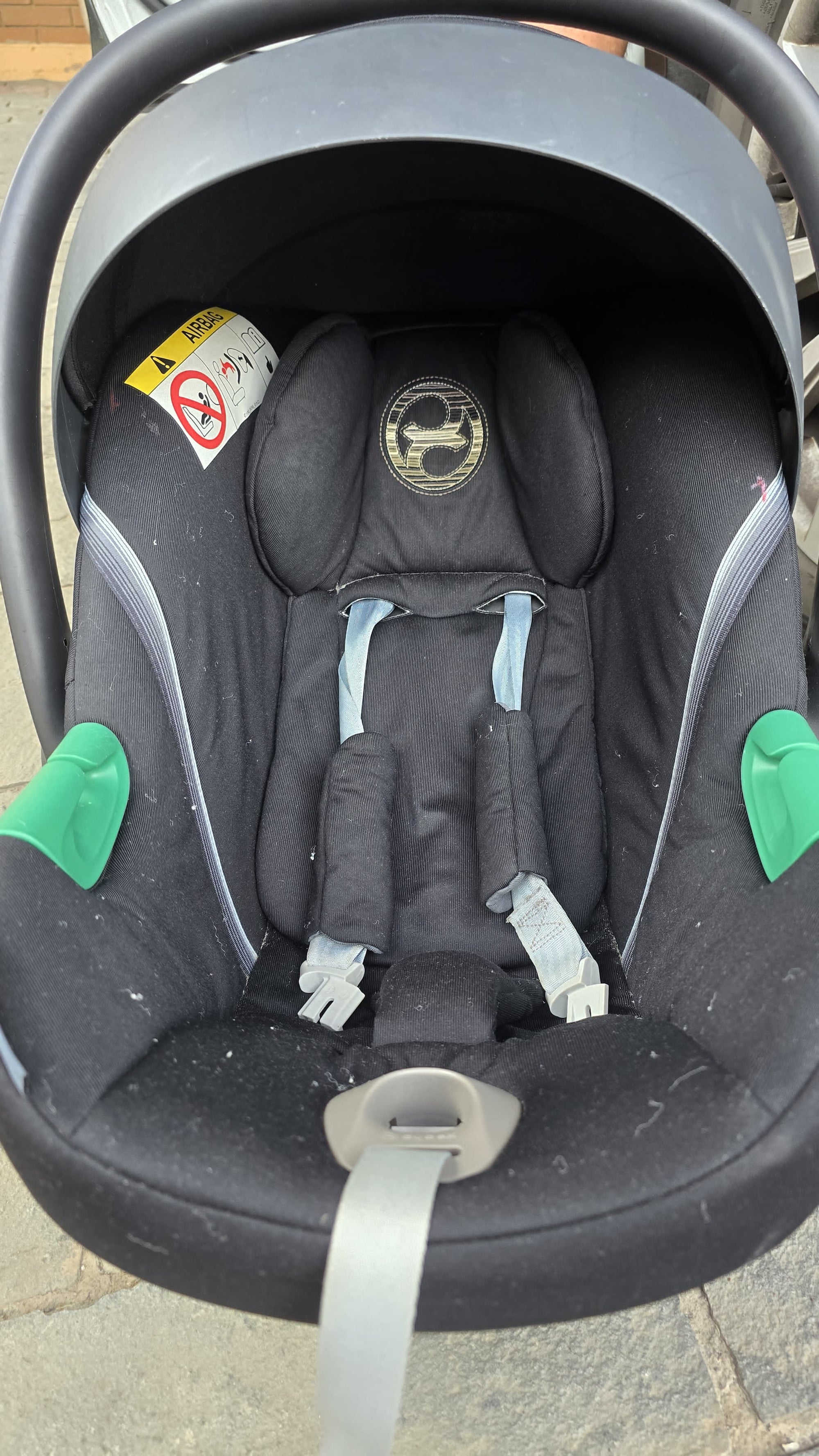 (#PG4540) Silla de auto modelo Aton B2 + Base One Isofix + Adaptadores coche Yoyo. Marca Cybex