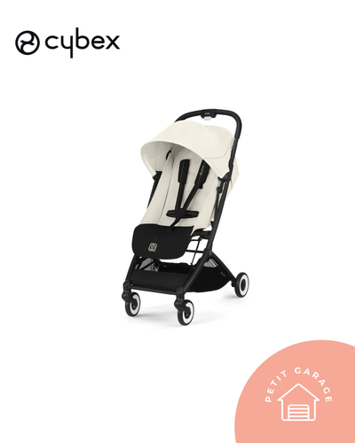 Coche Orfeo, modelo negro con techo claro. Marca Cybex (#PG5711)